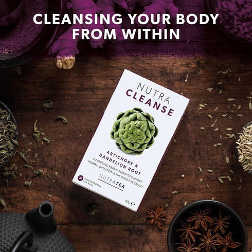 Nutra Tea NUTRACLEANSE - Detox Tea, Colon Cleanse Tea, 20 Individually Wrapped Bags, Full Body Detox Cleanse