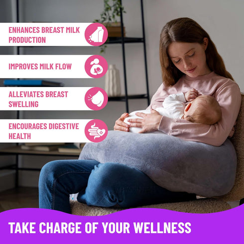 Mama's Select Organic Goats Rue Capsules for Breast Milk Production Non-GMO, Vegan, Gluten- Free Lactation Support