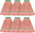 Heavy Duty Mop Head, MATTHEW CLEANING, Commercial Replacement for Floor Cleaning, Pack of 6