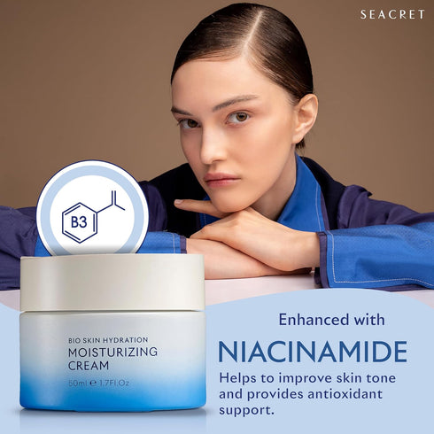 SEACRET Bio Skin Hydration Face Cream, Rich Moisturizer with Dead Sea Minerals, Maximum Nourishment & Hydration