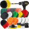 Holikme 33piece Drill Brush Attachments Set - Power Scrubber Brush with Rotate Extend Long Attachment for Cleaning