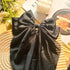 MHDGG 5Pcs Silky Satin Hair Bows - Oversized Long Tail Clips for Women in 5 Colors
