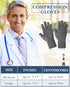 SATINIOR 5 Pairs Arthritis Compression Gloves, Fingerless Pain Relief Gloves for Men and Women