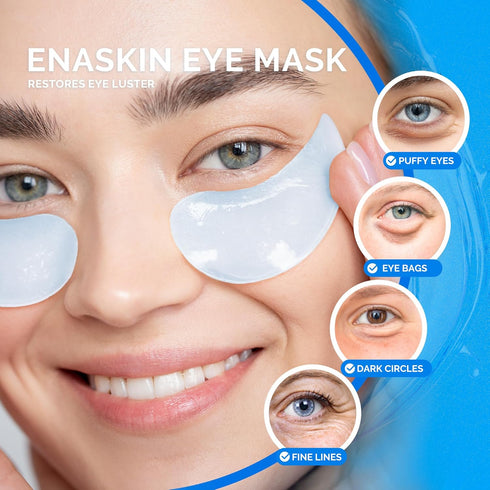 Enaskin Naturals Under Eye Patches for Dark Circles: 30 Pairs Retinol Collagen Eye Gels Mask for Anti Aging