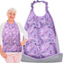 Adjustable Adult Bibs with Pinch & Slide Closure Eliminates Need for Snaps