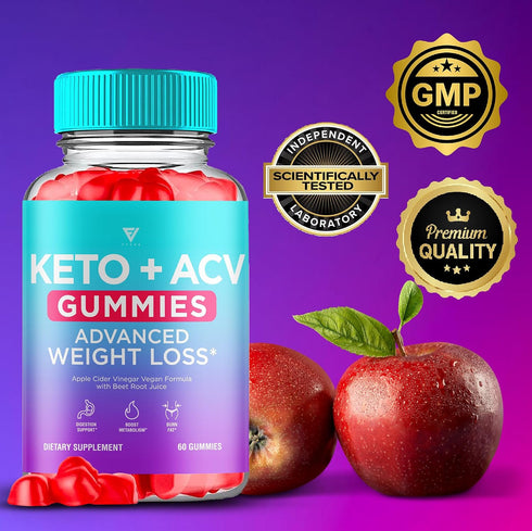 Gummies Gummies (1 Pack 60 Gummies) Fyvus Apple Cider Vinegar Supplement Daily Digestive Health & Gut Wellness Support