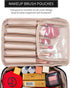 Queboom Travel Makeup Bag, Cosmetic Bag Toiletry Bag for Women and Men (Black)