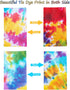 Zonon 24 Pcs Tie Dye Paper Bags, Camouflage Treat/Goody Retro Gift Bags for Birthday Party Favor Decoration Supplies