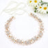 Oriamour Bridal Headpiece, Flower Design Wedding Headband Hair Accessories (Rose Gold)