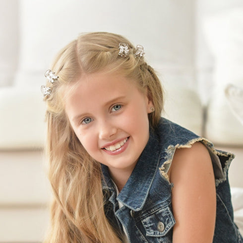 Hotop Hair Clip, 24 Pcs Small Mini Hair Claw Clips for Girls and Women, Non-Slip Plastic Tiny Jaw Clips