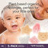 Konjac Baby Sponge for Bathing, Natural Cute Shapes, Kids Bath Sponges for Infants, 5pcs Set