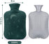 Hot Water Bottle with Soft Cover, 2L for Menstrual Cramps, Neck and Shoulder Pain Relief, Green
