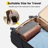 Vorspack Travel Toiletry Bag - Canvas Toiletry Bag for Men, Water Resistant Dopp Kit for Bathroom Accessories, Grey
