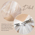 SWEETV Bridal Hair Bow Veil - White Bow Clip, Pearl Accessories for Bachelorette Party, Bridal Shower Gift