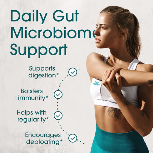 Probiotics for Women and Men, with Lactase Enzyme and Prebiotic Fiber for Digestive Health, Vegan Raw Formula