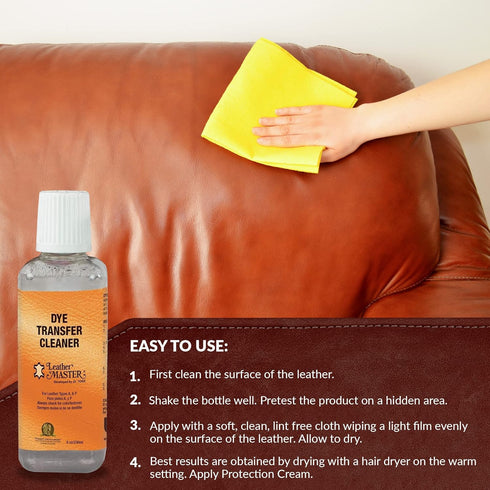 Leather Master Leather Dye Transfer Cleaner, 236 milliliters