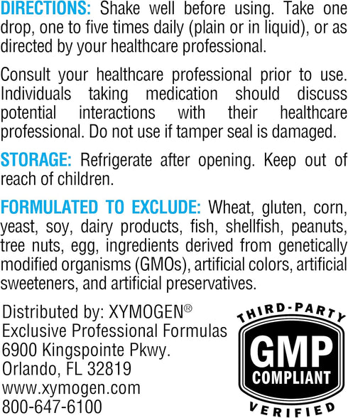 XYMOGEN D3 Liquid Vitamin D Drops 1000 IU per Drop - Supports Immune Health, Bone + Heart Health - Micro-Emulsified (1