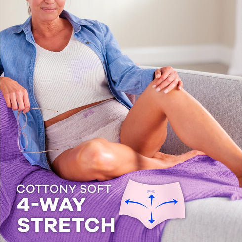 Always Discreet Adult Incontinence Underwear for Women, Extra Large, 15 Count, Up to 100% Bladder Leak Protection