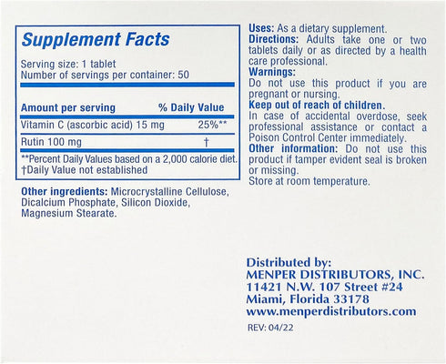 Memper Vitality Boost, Immune Support, Cardio Health, 50 Tablets