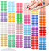 Maitys 336 Pieces Self Adhesive Gel Nail Decal Manicure Kits with File, 24 Sheets Nail Stickers for Women Girls (Bright