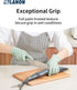 LANON 5 mil Vitamin-E Coated Latex Disposable Gloves, Food-Contact Grade, Green, Small