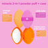 Real Techniques Miracle 2-In-1 Powder Puff + Travel Case - Dual-Sided Makeup Blending Puff for Liquid, Cream & Powders