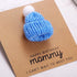 Mommy Mommy Ukodnus Baby Boy Reveal to Be Birthday Card with Blue Knitted Hat, Happy Birthday from the Bump, Pregnant
