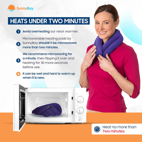SunnyBay Microwave Heating Pad for Neck and Shoulders, Purple, Versatile Bean Bag