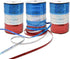 Patriotic Metallic Curling Ribbon Pack of 3, Red, Blue & Silver, 350 Yards Per Roll for 4th of July Gift Wrapping