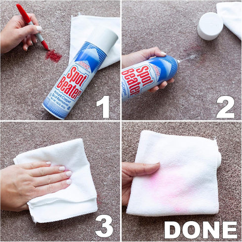 Spot Beater Instant Carpet Spot Remover, 16 Oz, Pack of 3 for Fresh, Old & Stubborn Stains