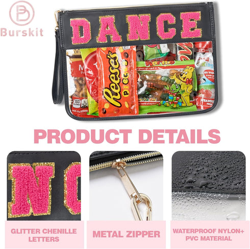 Dance Bag Dance Recital Gifts Clear Dance Makeup Bag Dance Competition Must Haves Dance Accessories for Girls Dance Recital Gifts for Girls, Preppy Cosmetic Bag, Travel Toiletry Bag