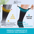 J&C Creations Premium Grip Socks for Men, Size 10-13, Hospital Socks with Grips, 80% Viscose Bamboo