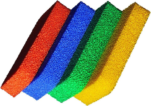Handy Gourmet Silicone Sponges Kitchen and Dish Scrubber, Fragrance, Mildew, Odor Free, Multi (JB8489S3) (Set of 4)