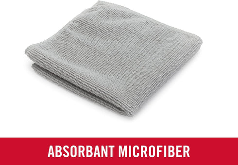 Rubbermaid All Purpose Microfiber Cleaning Cloth Towels, 50 Pack, 14"x14", Non-Scratch, Reusable for Home and Kitchen
