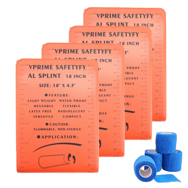 VPRIME SAFETYFY First Aid Splint 36" X 4.3" Orange -Waterproof First Aid Medical Tactical