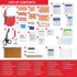 First Aid Kit - Upgraded Waterproof Pill Case with 180 Pcs Emergency Care Supplies, Small Sized for Car, Home, Travel,
