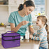 Mancro Dual Layers Pill Bottle Organizer Bag, Medicine Pill Organizer Bag with Lockable Zipper, Medicine Travel Bag