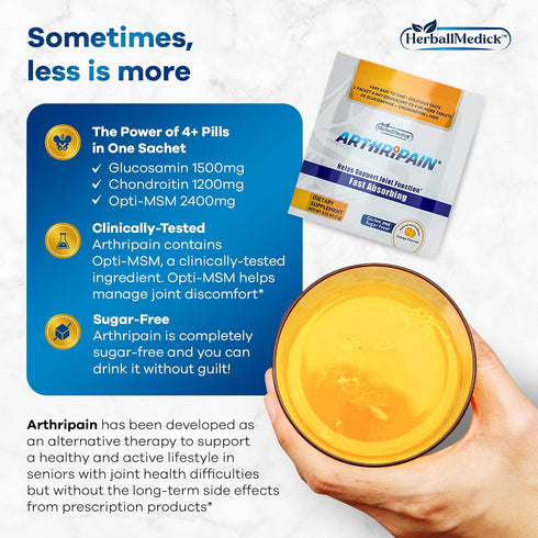 Arthripain – One a Day Cartilage Repair Supplement, Joint Relief Support with Glucosamine Chondroitin MSM