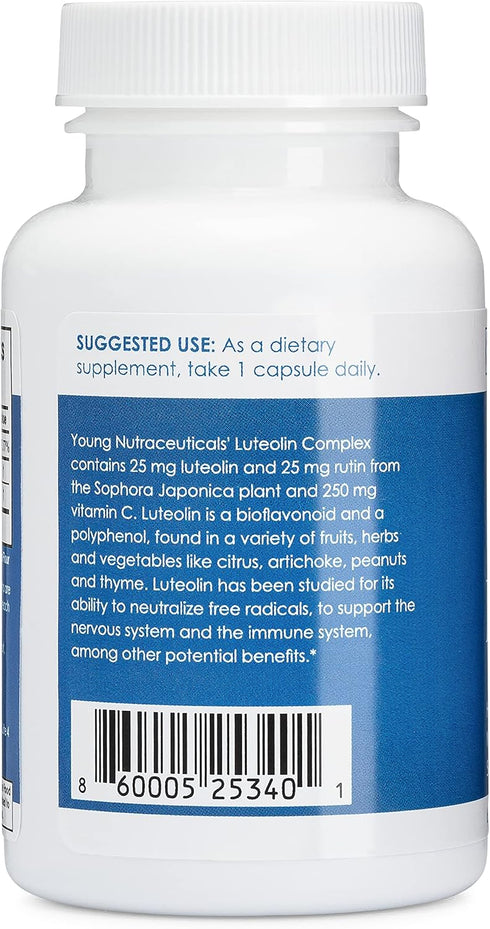 Mirica YoungNutra Luteolin Complex - Supports Healthy Immune Response and Nervous System Health - 60 Capsules