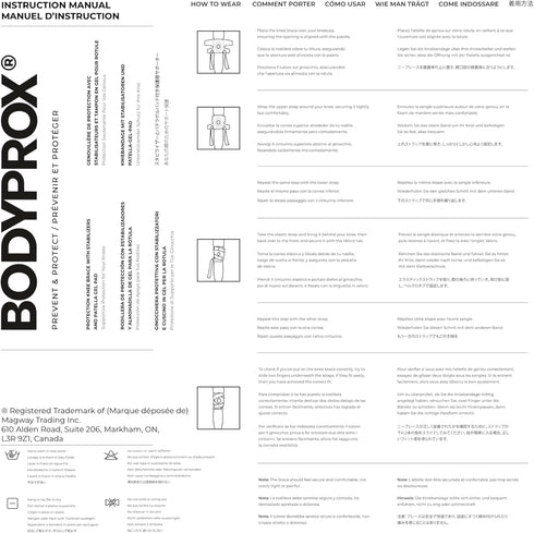 Bodyprox Knee Brace with Side Stabilizers and Patella Gel Pads for Support