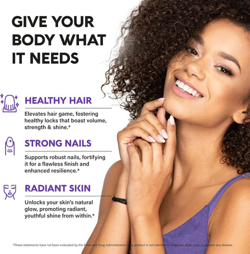 Liquid Biotin & Collagen - Extra Strength 60000 mcg Drops for Hair Growth Support, Strong Nails, Healthy Skin - B7