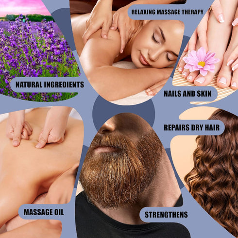 Soothing Lavender Massage Oil for Relaxation and Skin Hydration