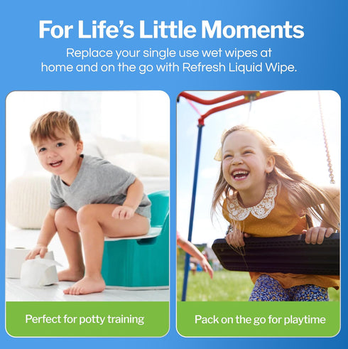 Refresh Liquid Wipe - Eco-Friendly Toilet Paper Foam - 50ml (1.69 Fl Oz) - Cleanses & Soothes