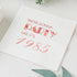 Crisky 40th Birthday Cocktail Napkins, Rose Gold, 50 Pcs, 3-Ply, Party Supplies for Cake Dessert Beverage Table