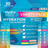 HydroMATE Electrolytes Powder Drink Mix Packets, Low Sugar Hydration Accelerator, Variety Pack 30 Count