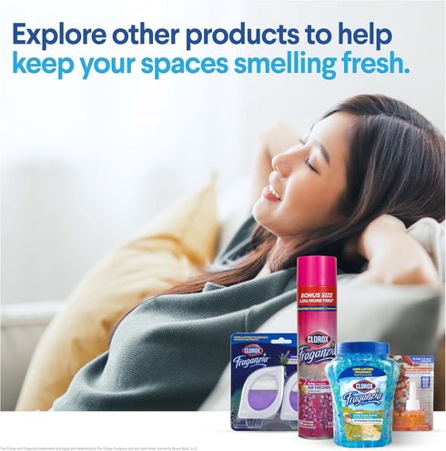 Clorox Fraganzia Deodorizing Balls: Lavender with Eucalyptus Scent, 6 Count Odor Eliminators for Shoes, Gym Bag, Closet