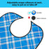 TOCKONIMN 4 Pack Adult Bibs for Men Women Eating Washable - Bib for Reusable Elderly Adults Crumb Catcher Senior