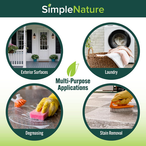 SimpleNature 50% (1 Vinegar Gallon) - Ultra Concentrated Vinegar for Heavy-Duty Cleaning Power for Home & Patio