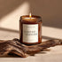 Putart 9oz Mahogany & Teakwood Highly Scented Candles for Home, Natural Soy Aromatherapy Organic Candle with Essential