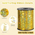 Gold Curling Ribbon 600 Yards 1/5 Inch Balloon String Ribbon Metallic Ribbons for Gift Wrapping Art Crafts Wedding Birthday Party Decoration